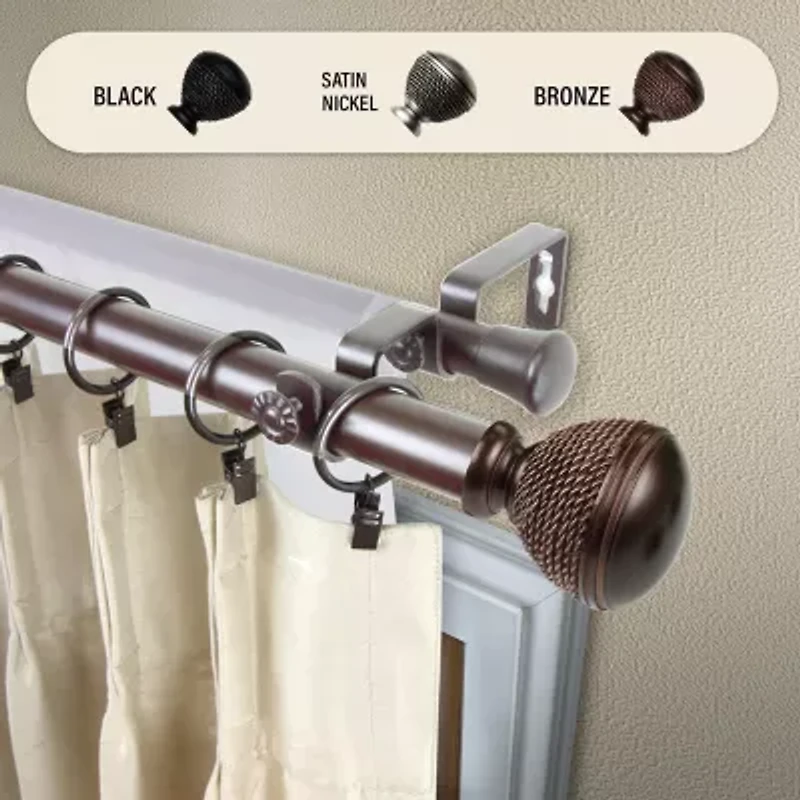 Rod Desyne Braided Double Curtain