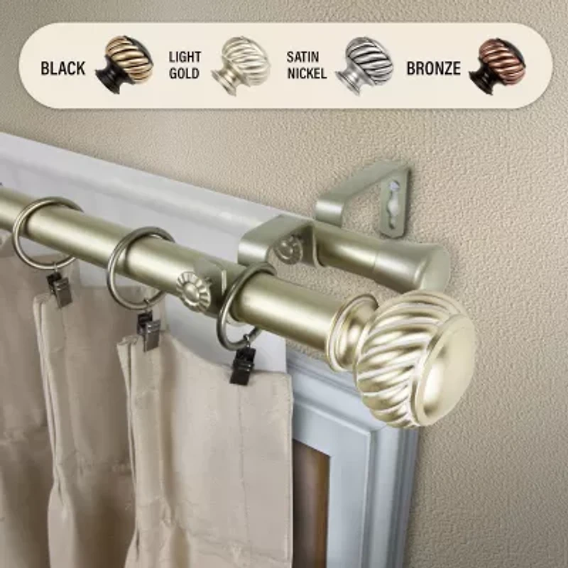 Rod Desyne Baldir Double Curtain