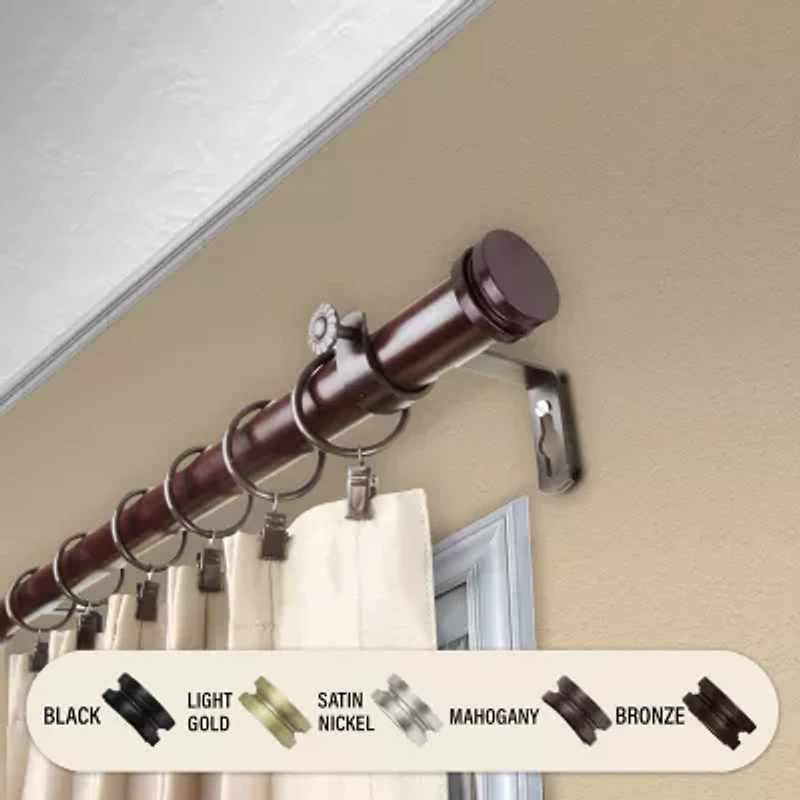 Rod Desyne Bun 1 Adjustable Curtain