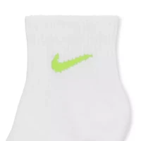 Nike Everyday Plus Cushioned Unisex Adult Breathable Multi-Pack 6 Pair Quarter Ankle Socks
