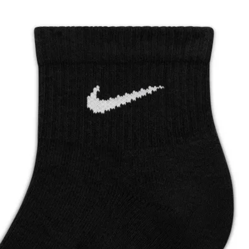 Nike Everyday Plus Cushioned Unisex Adult Breathable Multi-Pack Pair Quarter Ankle Socks