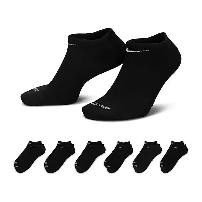 Nike Everyday Plus Lightweight Unisex Adult Multi-Pack 6 Pair No Show Socks