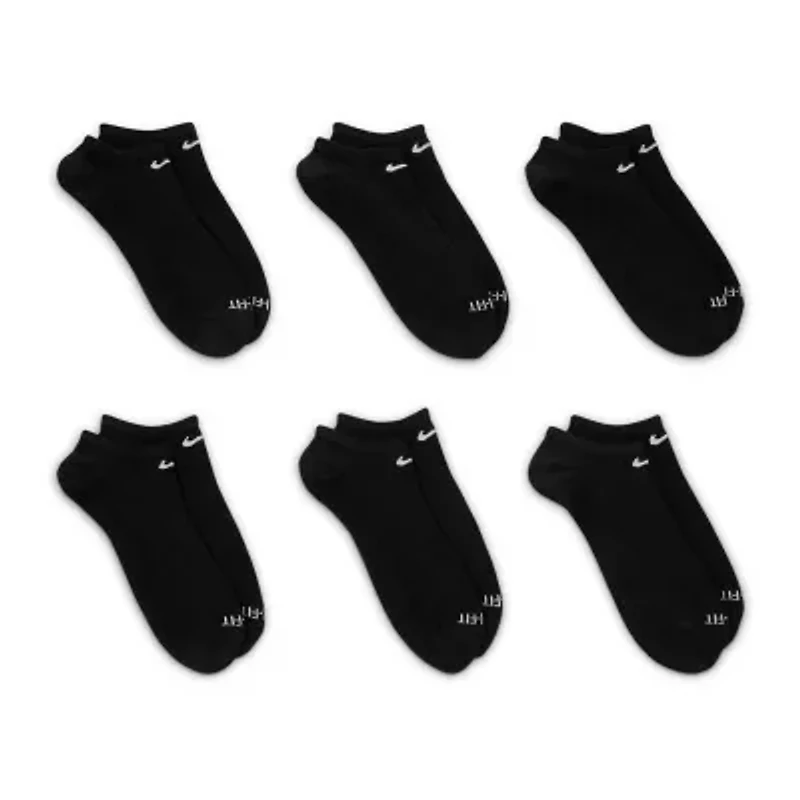 Nike Everyday Plus Lightweight Unisex Adult Multi-Pack 6 Pair No Show Socks