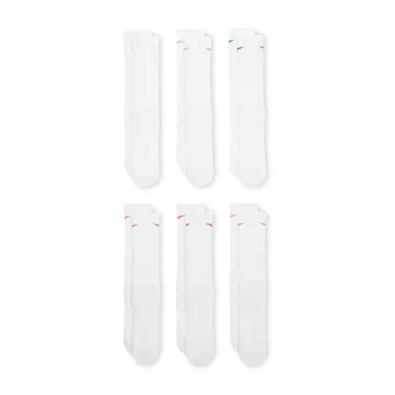 Nike Everyday Plus Cushioned Unisex Adult 6 Pair Crew Socks