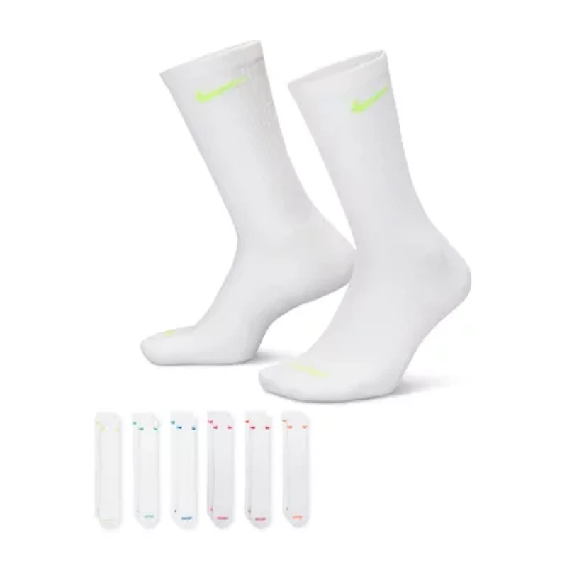 Nike Everyday Plus Cushioned Unisex Adult 6 Pair Crew Socks