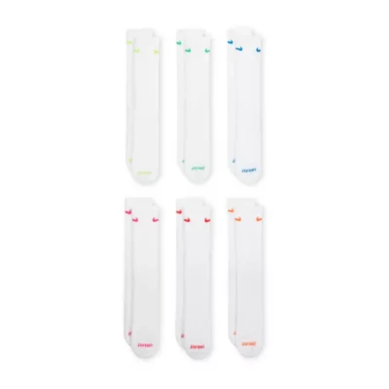 Nike Everyday Plus Cushioned Unisex Adult 6 Pair Crew Socks