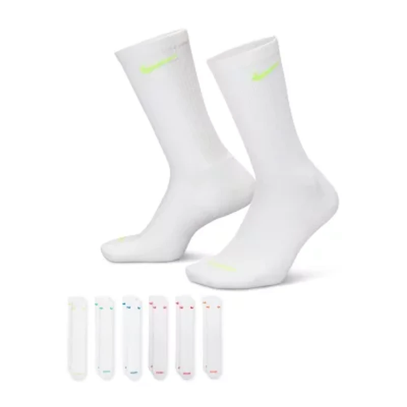 Nike Everyday Plus Cushioned Unisex Adult 6 Pair Crew Socks