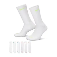 Nike Everyday Plus Cushioned Unisex Adult 6 Pair Crew Socks