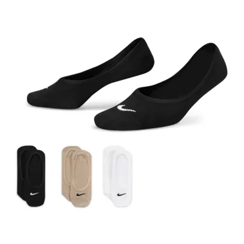 Nike Everyday Lightweight Womens Breathable Multi-Pack 3 Pair Liner Socks