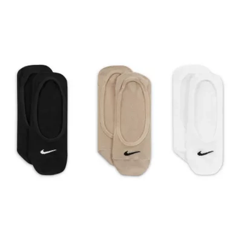 Nike Everyday Lightweight Womens Breathable Multi-Pack 3 Pair Liner Socks
