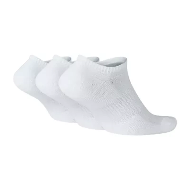 Nike Everyday Plus Cushioned Unisex Adult Multi-Pack 3 Pair No Show Socks