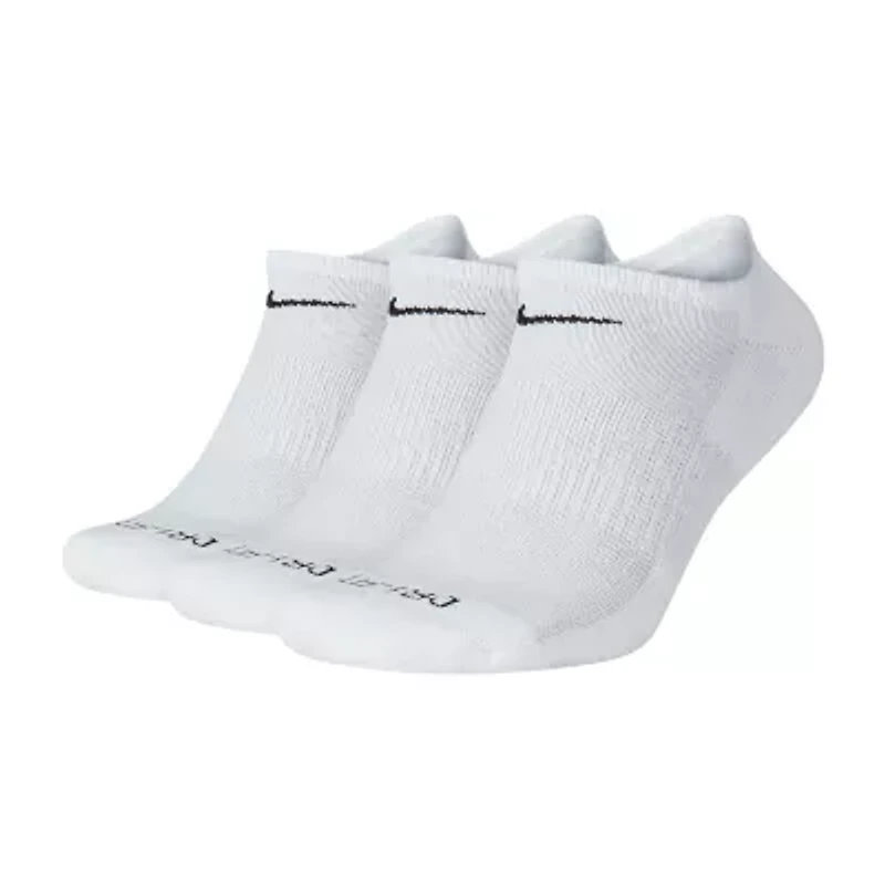 Nike Everyday Plus Cushioned Unisex Adult Multi-Pack 3 Pair No Show Socks