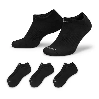 Nike Everyday Plus Cushioned Unisex Adult Multi-Pack Pair No Show Socks