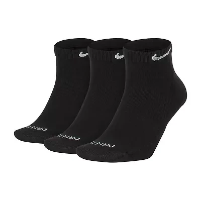 Nike Everday Plus Cushioned Unisex Adult Breathable Multi-Pack 3 Pair Low Cut Socks