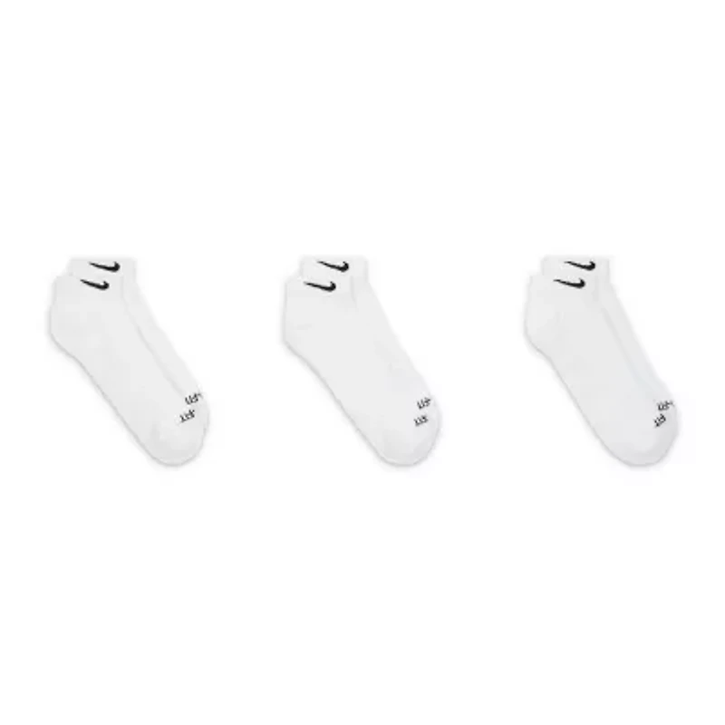 Nike Everday Plus Cushioned Unisex Adult Breathable Multi-Pack 3 Pair Low Cut Socks