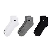 Nike Everyday Plus Cushioned Unisex Adult Breathable Multi-Pack Pair Quarter Ankle Socks