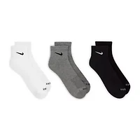Nike Everyday Plus Cushioned Unisex Adult Breathable Multi-Pack Pair Quarter Ankle Socks