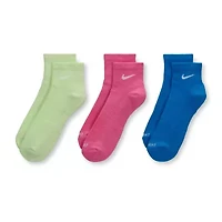 Nike Everyday Plus Cushioned Unisex Adult Breathable Multi-Pack Pair Quarter Ankle Socks