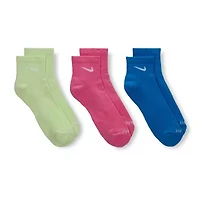 Nike Everyday Plus Cushioned Unisex Adult Breathable Multi-Pack Pair Quarter Ankle Socks