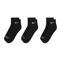 Nike Everyday Plus Cushioned Unisex Adult Breathable Multi-Pack Pair Quarter Ankle Socks