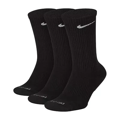Nike Everyday Plus Cushioned Unisex Adult 3 Pair Crew Socks