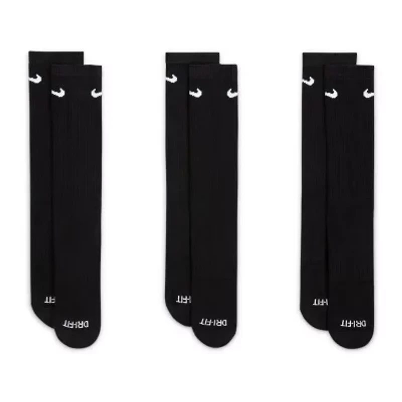 Nike Everyday Plus Cushioned Unisex Adult 3 Pair Crew Socks
