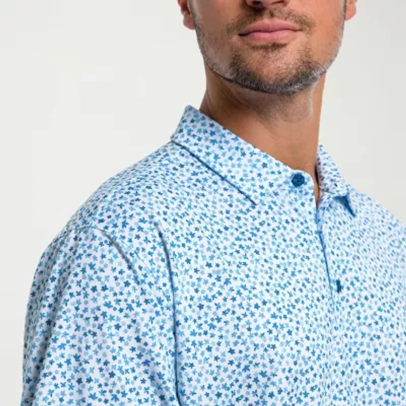 Antigua Mens Regular Fit Short Sleeve Polo Shirt