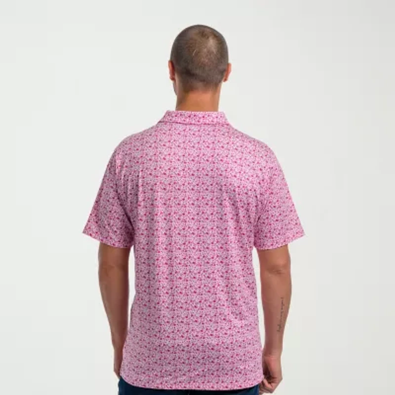 Antigua Mens Regular Fit Short Sleeve Polo Shirt