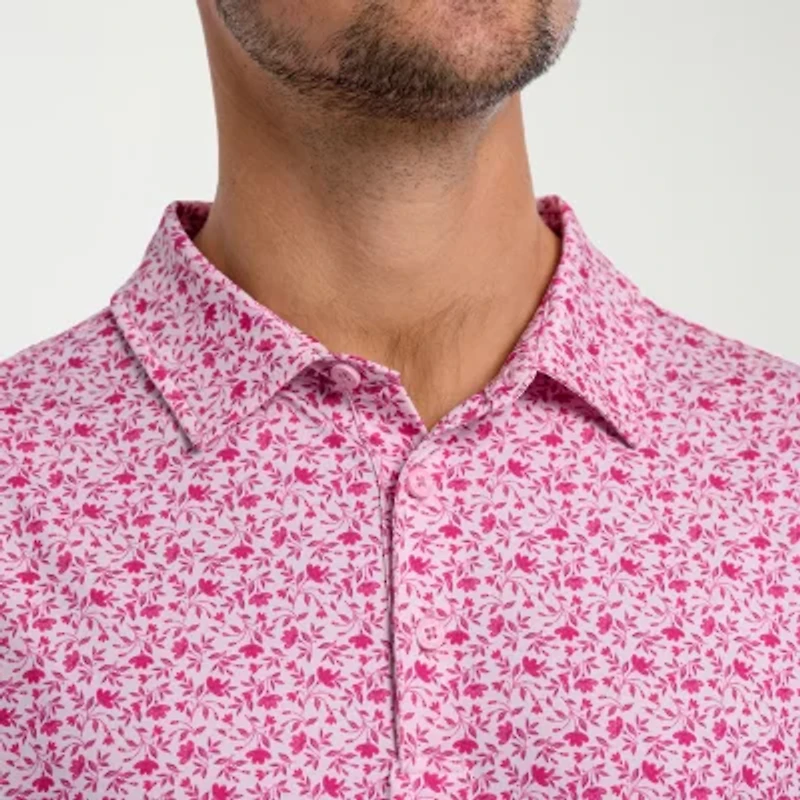 Antigua Mens Regular Fit Short Sleeve Polo Shirt