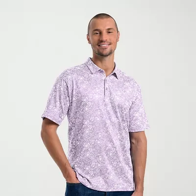 Antigua Fall 2025 Mens Regular Fit Short Sleeve Polo Shirt