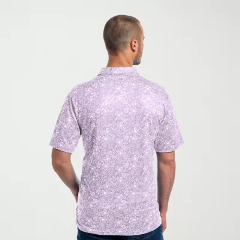 Antigua Mens Regular Fit Short Sleeve Polo Shirt