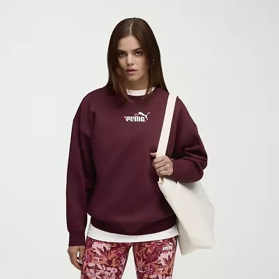 PUMA Womens Crew Neck Long Sleeve Sweatshirt