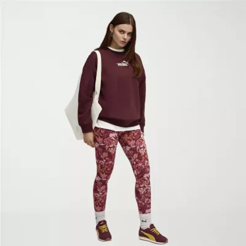 PUMA Womens Crew Neck Long Sleeve Sweatshirt