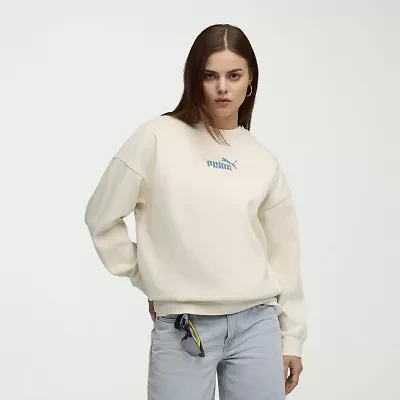 PUMA Womens Crew Neck Long Sleeve Sweatshirt