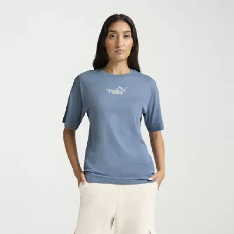 PUMA Womens Crew Neck Short Sleeve Active T-Shirt