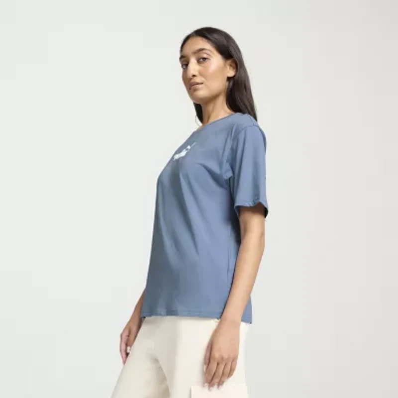 PUMA Womens Crew Neck Short Sleeve Active T-Shirt