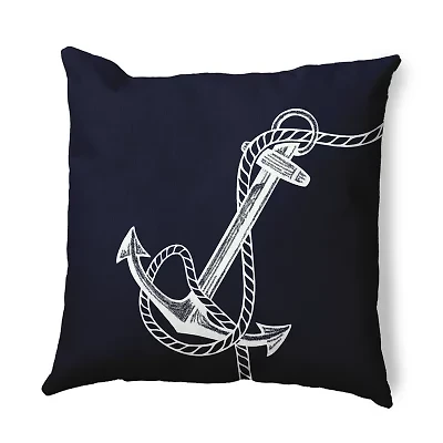 E By Design Anchored Reversible Square Throw Pillows