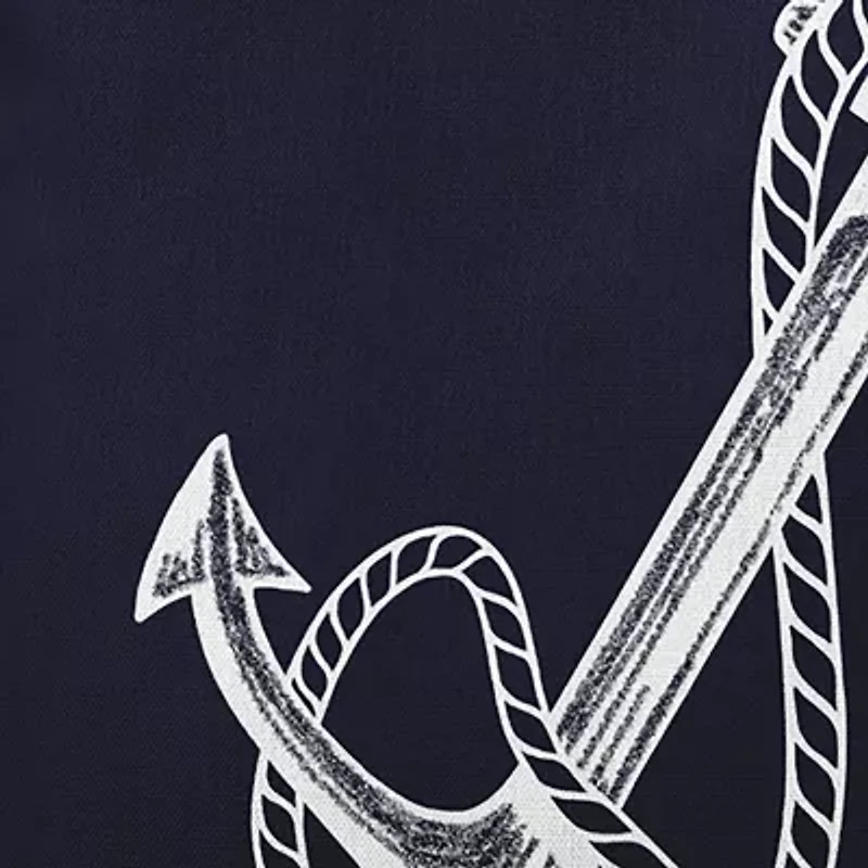 E By Design Anchored Reversible Square Throw Pillows