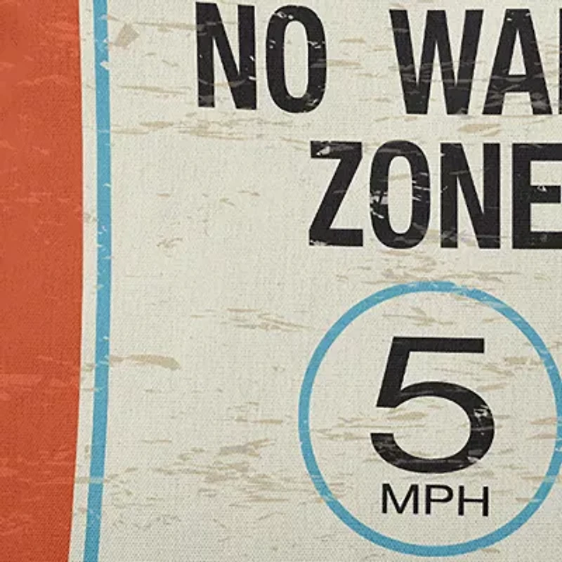 No Wake Square Throw Pillow