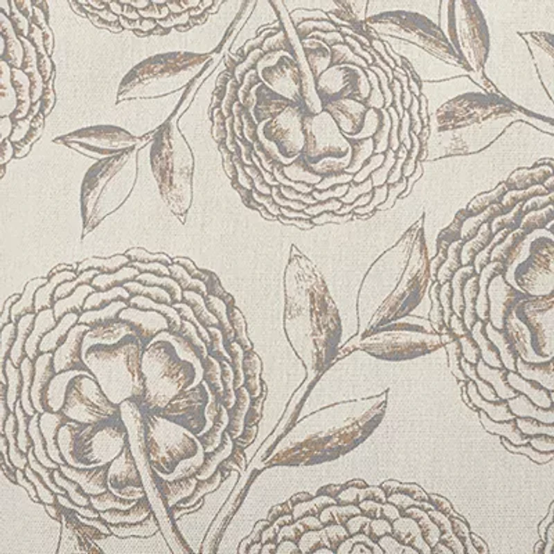 Antique Flowers Square Throw Pillow