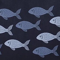 Fish Line Square Throw Pillow