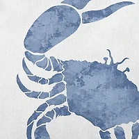 Crab Square Throw Pillow