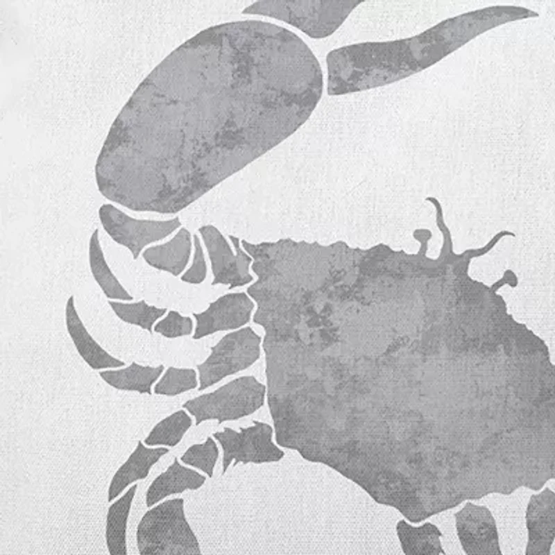 Crab Square Throw Pillow