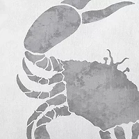 Crab Square Throw Pillow