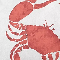 Crab Square Throw Pillow