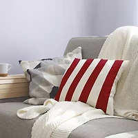 Vertical Stripes Square Throw Pillow