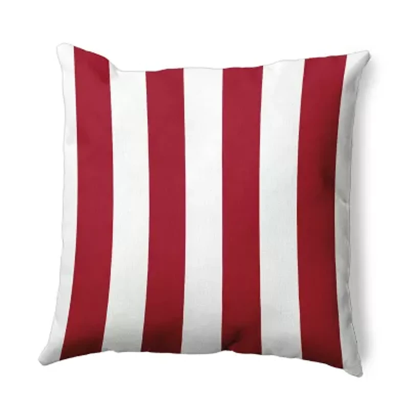Vertical Stripes Square Throw Pillow