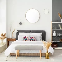 Hearts All Around Square Throw Pillow
