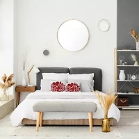 Hearts All Around Square Throw Pillow