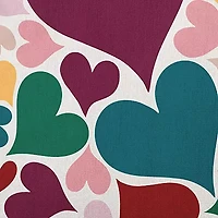 Hearts All Around Square Throw Pillow